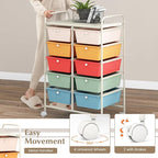 GOFLAME 10-Drawer Rolling Storage Cart, Art Craft Storage Organizer on Wheels - Image 5