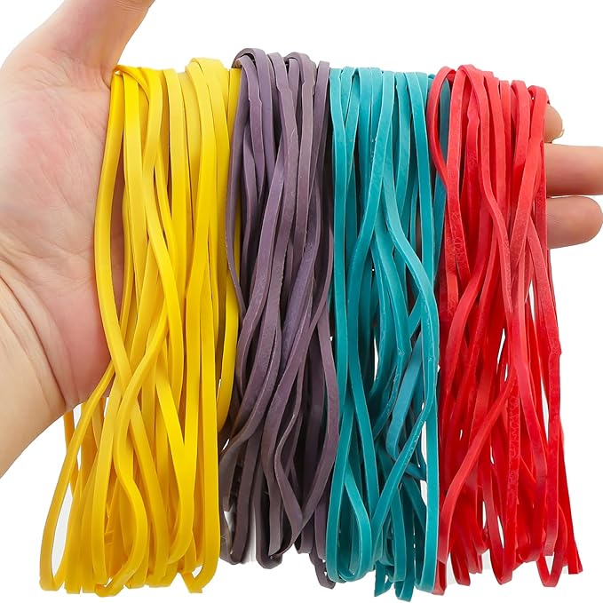 Decymis Large Rubber Bands Heavy Duty, 7 Inch Rubber Bands Office Supplies by Unknown