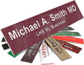 Engraved Custom Door Plate Burgundy Plastic Office Door Sign by LHS+My+Business