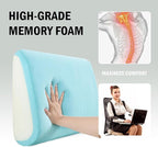HOMBYS Lumbar Support Pillow for Recliner Chair, Memory Foam Back Support - Image 3