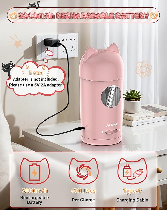 AFMAT Electric Pencil Sharpener, Pencil Sharpener - Image 6