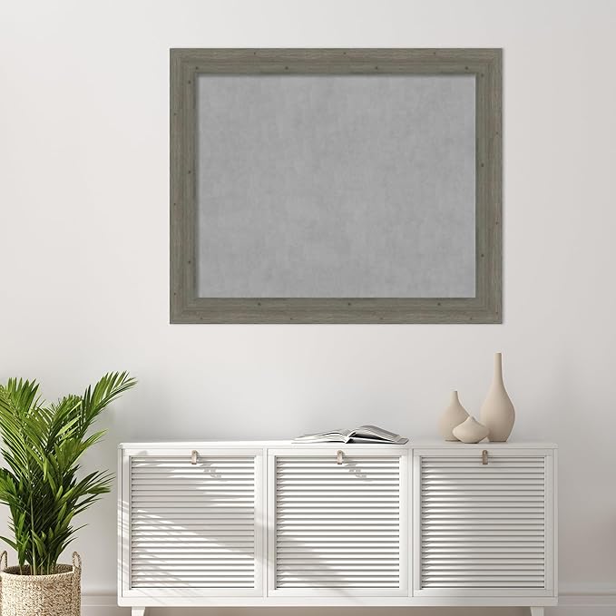 Amanti Art Grey Framed Magnetic Board 39x47 X-Large Vision Board - Image 5