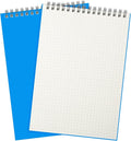 Engrowtic 2 Pack Graph Paper Spiral Notepad A5 Top Wirebound Notepad Grid by Engrowtic