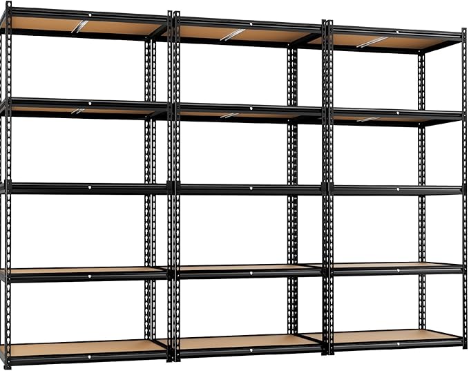 LEVELEVE 5-Tier Storage Shelving Unit, 2020 lbs Capacity, Heavy Duty Adjustable by Enjoyyourlife