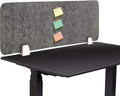 MYOYAY 40''x12'' Privacy Panel Clamp-on Acoustic Desk Divider Freestanding