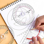 360° Protractor Pack of 30 Protactors Plastic Protractor Math Protractors Clear - Image 5