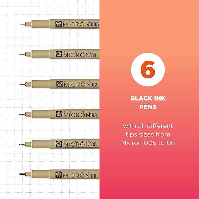 SAKURA Pigma Micron Fineliner Pens - Image 2