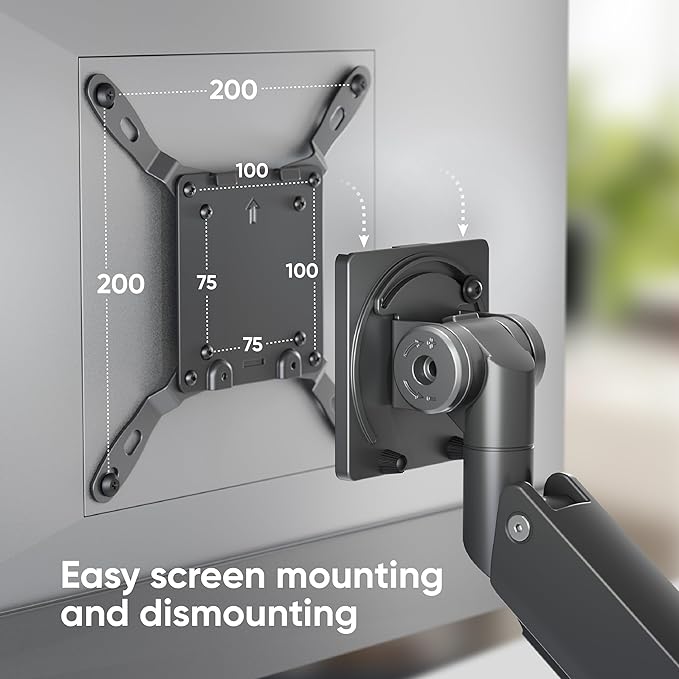 ONKRON Heavy Duty Monitor Arm for 17-57 Inch Screens up to 59.4 lbs, Ultrawide - Image 6