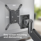 ONKRON Heavy Duty Monitor Arm for 17-57 Inch Screens up to 59.4 lbs, Ultrawide - Image 6
