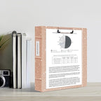 Ospelelf 3 Ring Binder with Clipboard, 2 Inch Leather, Letter Size Dividers - Image 2