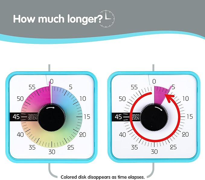 Visual Timer 7.5 inch; 60 Minute 1 Hour Countdown Timer - Image 5