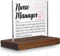 Nurse Manager Appreciation Gift Desk Sign, Thank You Gift by Pariveca