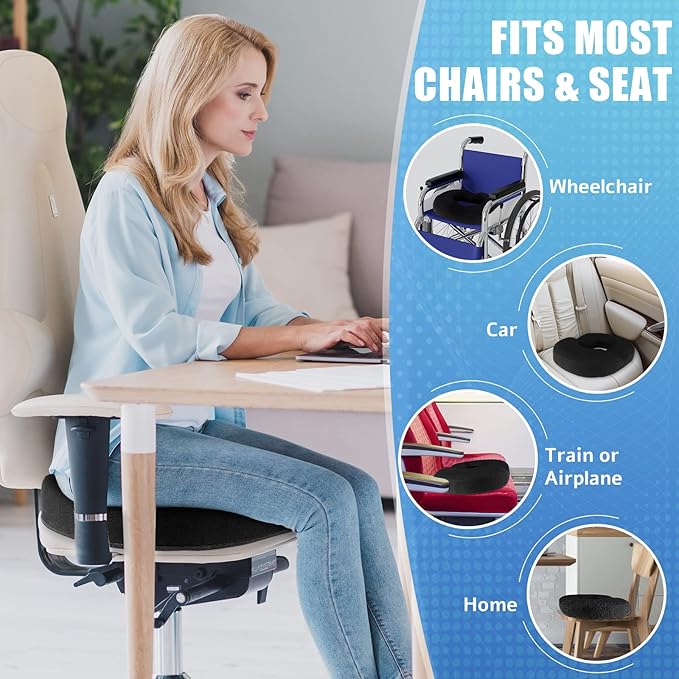 BlissTrends Donut Pillow Seat Cushion, Donut Chair Cushions - Image 6