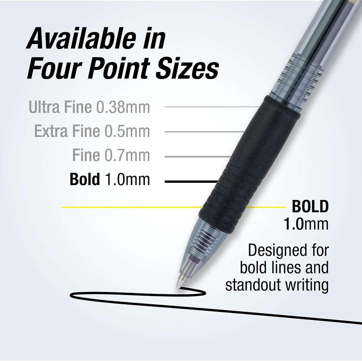 Pilot 84095 G2 Premium Retractable Gel Ink Pen, Refillable, Black Ink, 1.0 mm...