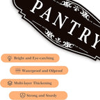 Pantry Door Sign Sticker for Kitchen, Self-adhesive Farmhouse Pantry Decor for - Image 3