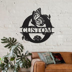 Personalized Custom Letter Name metal Signs, Custom Black Letter Monogram Wall - Image 3