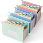 Wheat Straw Expanding Hanging File Folders, File Organizer, 1.2" Accordion by EcoStash