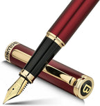 BEILUNER Red Fountain Pen, Stunning Luxury Pens by BEILUNER