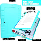 Plastic Clipboard with Storage, TFDLCG zm Clip Boards 8.5x11 with Pen Holder - Image 6