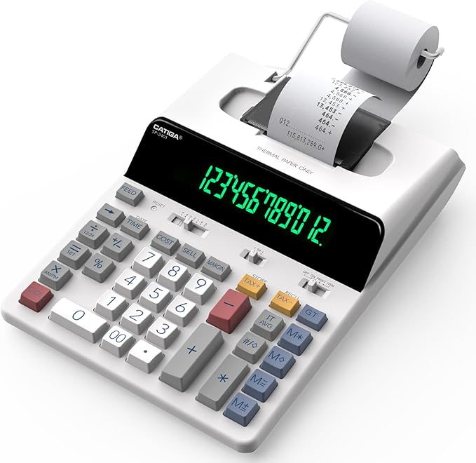 CATIGA 12 Digit Thermal Printing Calculator by CATIGA