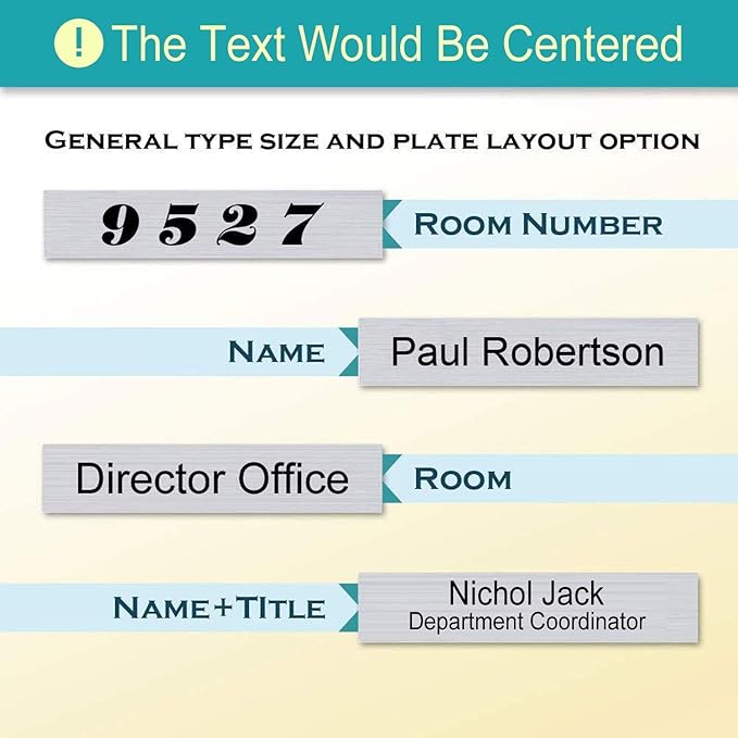 Personalized Name Plate With Wall Or Desk Holder Customized Engraving 2x8 - Image 6