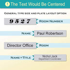 Personalized Name Plate With Wall Or Desk Holder Customized Engraving 2x8 - Image 6