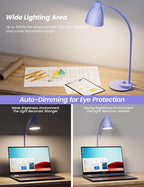 BOHON LED Desk Lamp with USB Charging Port, 3 Color Modes Fully Dimmable - Image 4