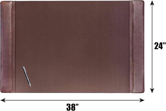 DACASSO Leather Desk Pad with Side Rails - Image 3