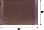 DACASSO Leather Desk Pad with Side Rails - Image 3