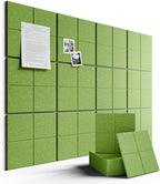 Fluxynara Large Felt Bulletin Board 48" x 36" Cork Board Alternative-12 Pack by FLUXYNARA