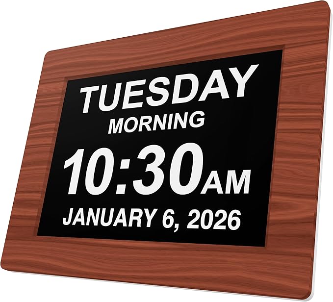 American Lifetime New 2026 Dementia Clock Large Digital Clock by AmericanLifetime