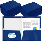 Yeaqee 200 Pack 2 Pockets Glossy Laminated Paper Folder First Day of School by Yeaqee