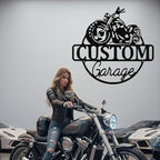 Custom Motorcycle Metal Signs Personalized Biker Name Sign Custom Garage Decor - Image 9