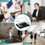 PecMuikee Business Card Holder for Desk，Acrylic Business Card Display Stand - Image 7