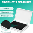 MotiMind 4 Pcs Black Archival Pigment Waterproof Ink Pad - Image 3