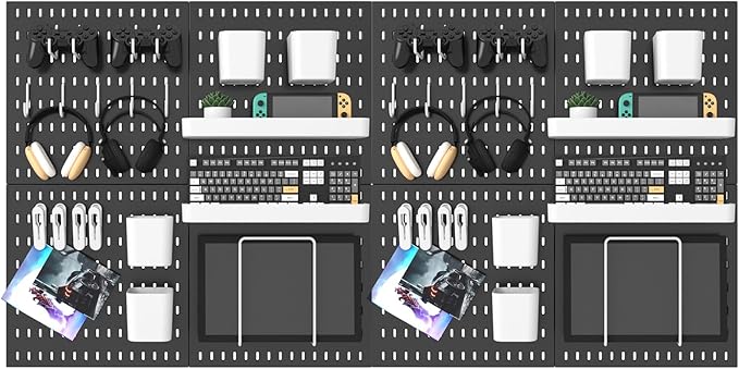 MULSAME Pegboard Combination Kit, 25.2" x 50.4" Wall Mounted Storage Set by MULSAME