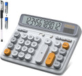 Desktop Calculator with Extra Large 5-Inch LCD Display, 12-Digit Two Way Power by yxzzhx
