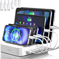 MSTJRY Charging Station for Multiple Devices : 6 Port USB Charger Stations by MSTJRY