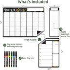 Magnetic Dry Erase Monthly Calendar Set - Image 2