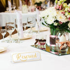 16 Pieces Reserved Sign Acrylic Clear Reserved Table Tent Signs Table Number - Image 5