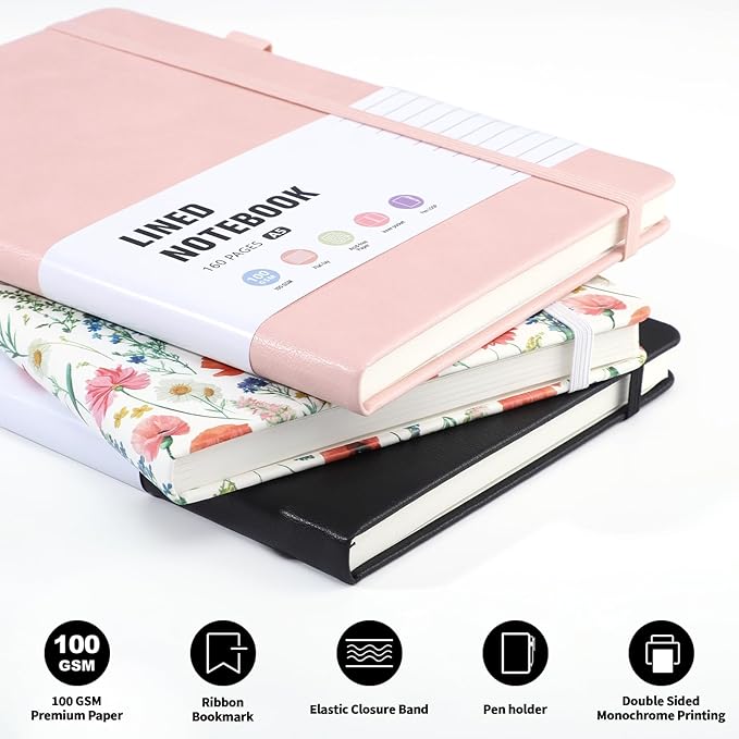 Thboxes 160 Pages Lined Journal Notebook, 5.71" X 8.27" Writing & Journaling - Image 5