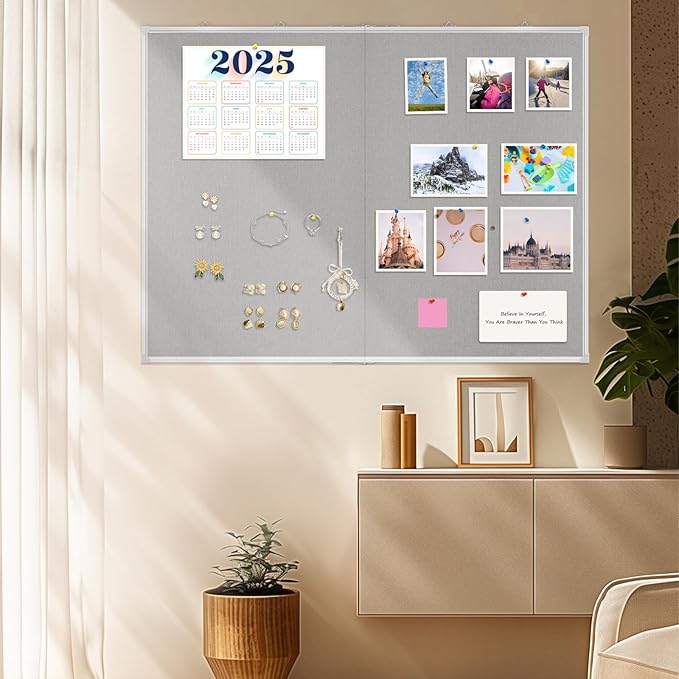 AMUSIGHT Double-Sided Large Cork Board - Image 9