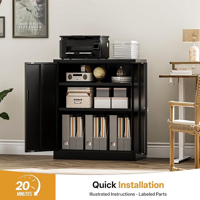 TaskStorz Metal Garage Storage Cabinets，Metal File Cabinet - Image 5