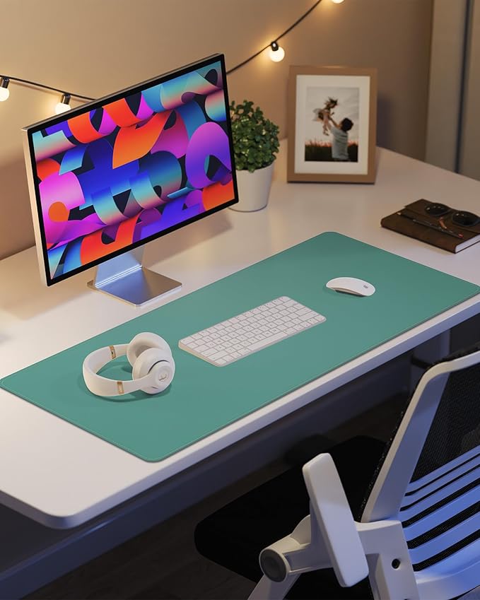 Leather Desk Pad Protector, Desk Mat, Large Mouse Pad, Non-Slip Desk Pad - Image 6