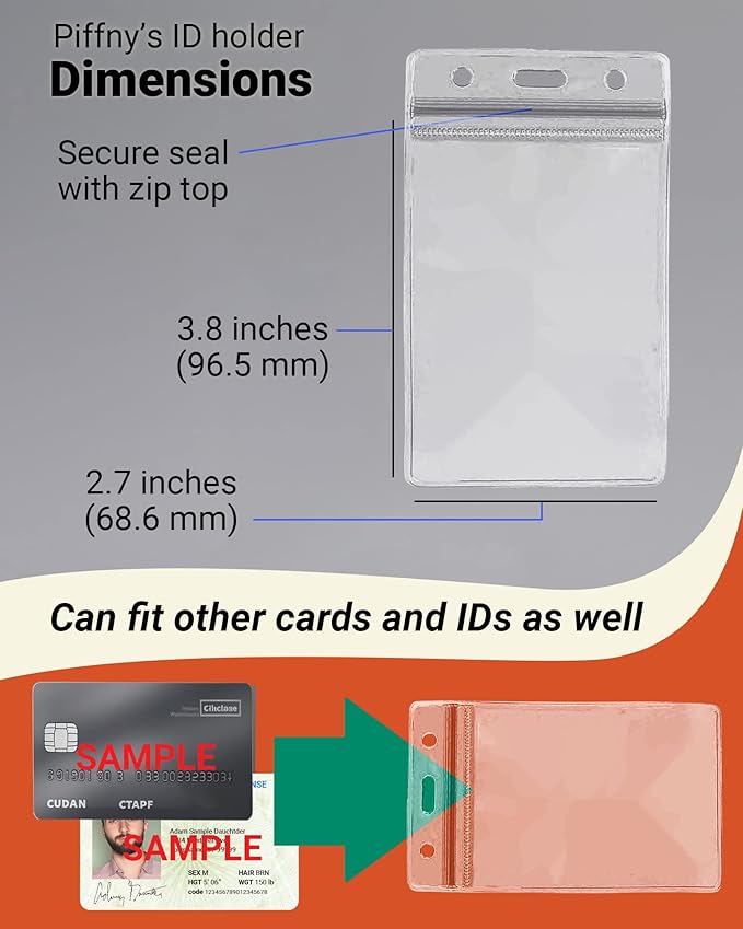 Clear ID Holder for Lanyard - Image 5
