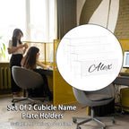 Cubicle Name Plate Holders Cubicle Name Plate Sign Holder Name Plate Bracket - Image 7