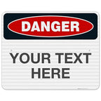 Custom Danger Sign, OSHA Sign, 24x30 Inches, 3M EGP Reflective .080 Aluminum by SigoSigns