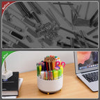 Marbrasse Desk Organizer, 360-Degree Rotating Pen Holder, Desk Organizers and - Image 7