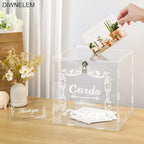 DIWNELEM Acrylic Wedding Card Box - Image 5