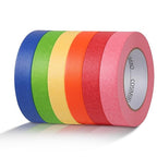 COSIMIXO 6-Pack Colored Masking Tape 0.94 Inch x 60yds of Colorful Craft Tape – by COSIMIXO